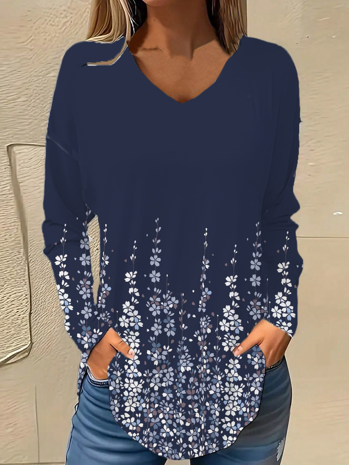 Loose Casual Early Autumn Blouse