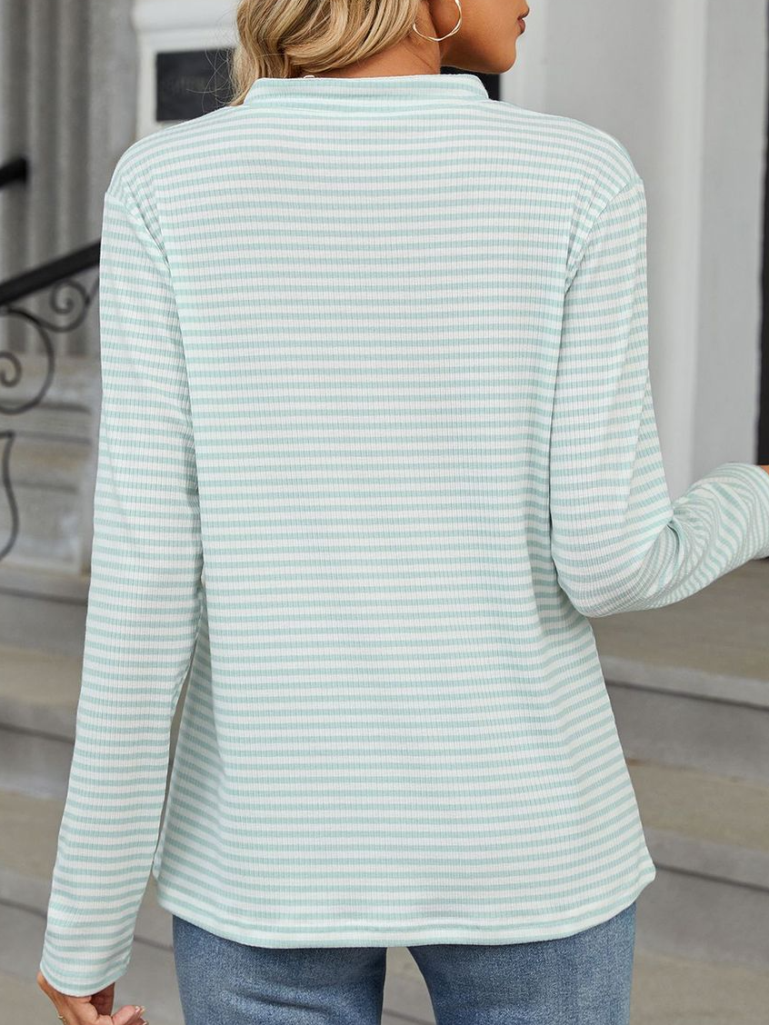 Casual Striped Blouse