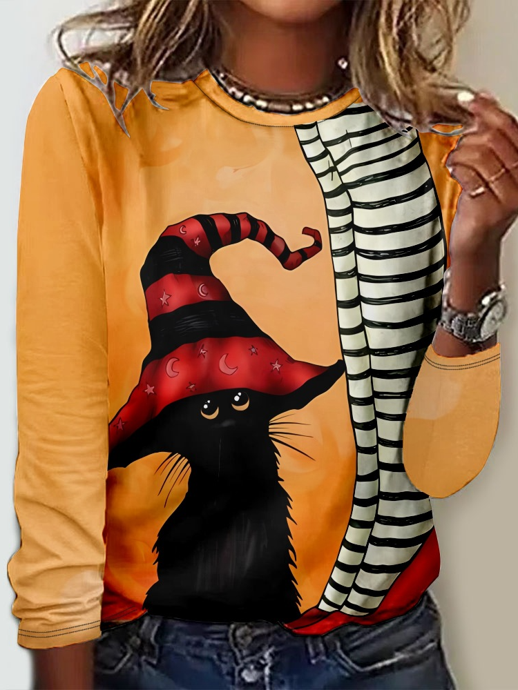 Halloween Casual Jersey T-Shirt