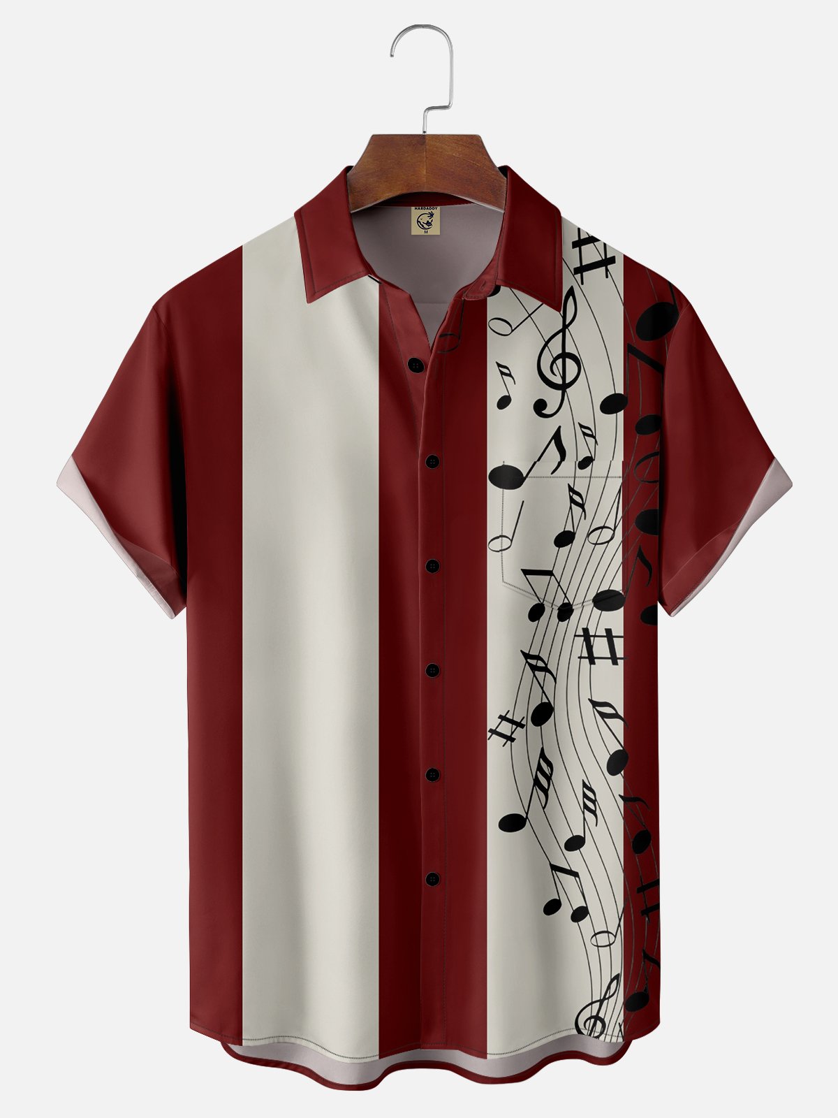 Casual Music Shirt Collar Men-Shirts