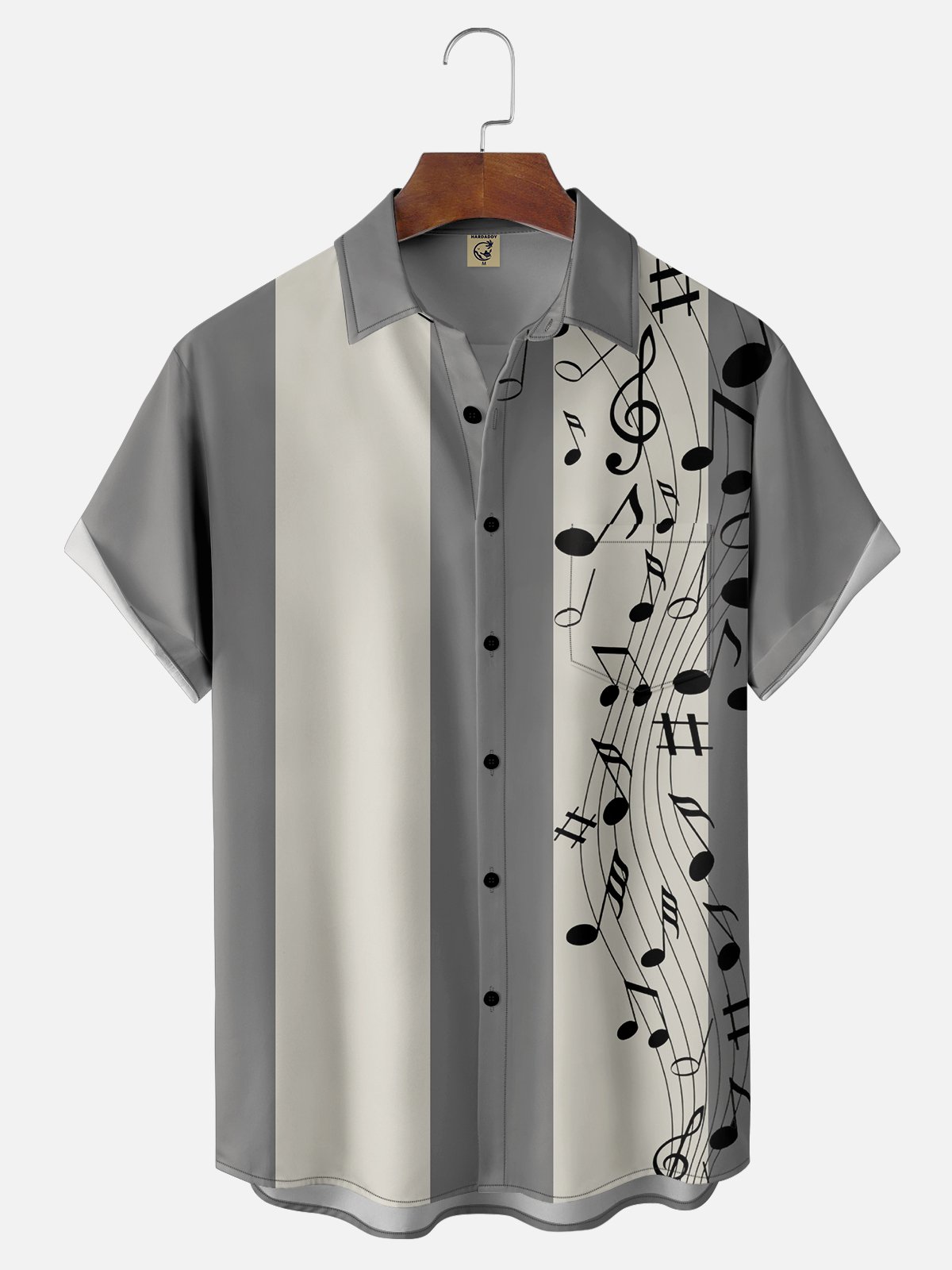 Casual Music Shirt Collar Men-Shirts