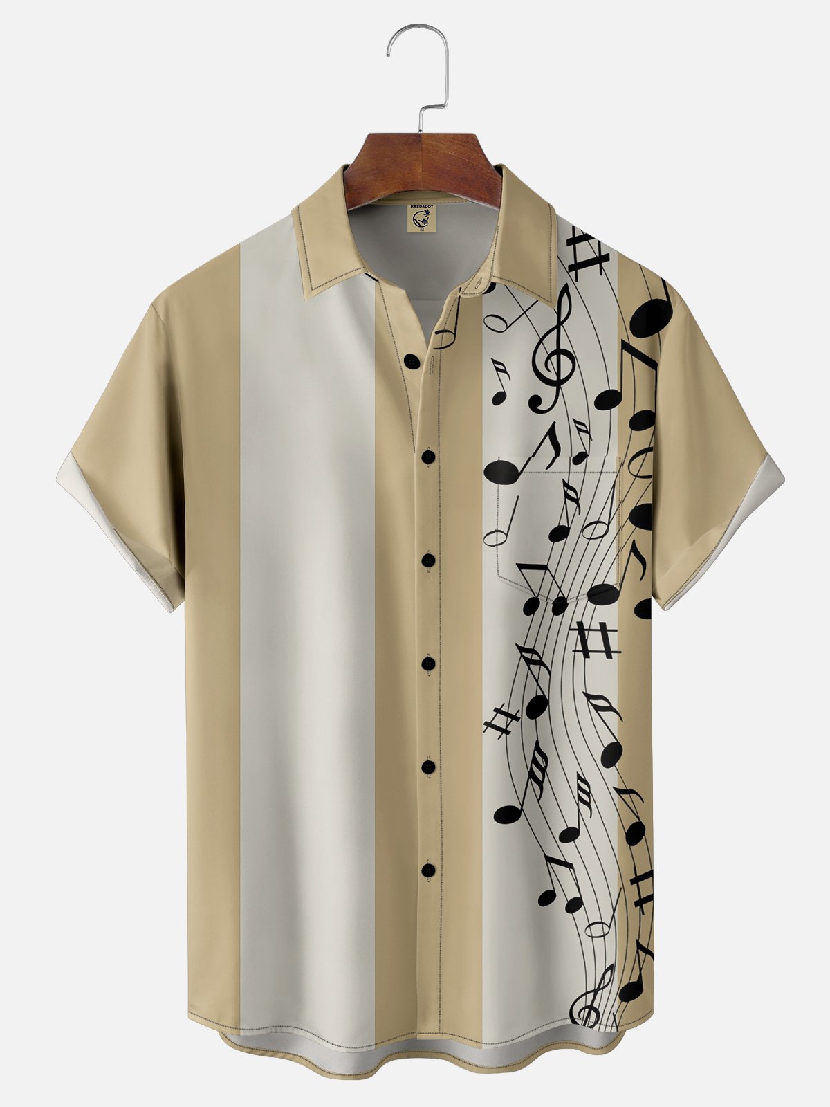 Casual Music Shirt Collar Men-Shirts