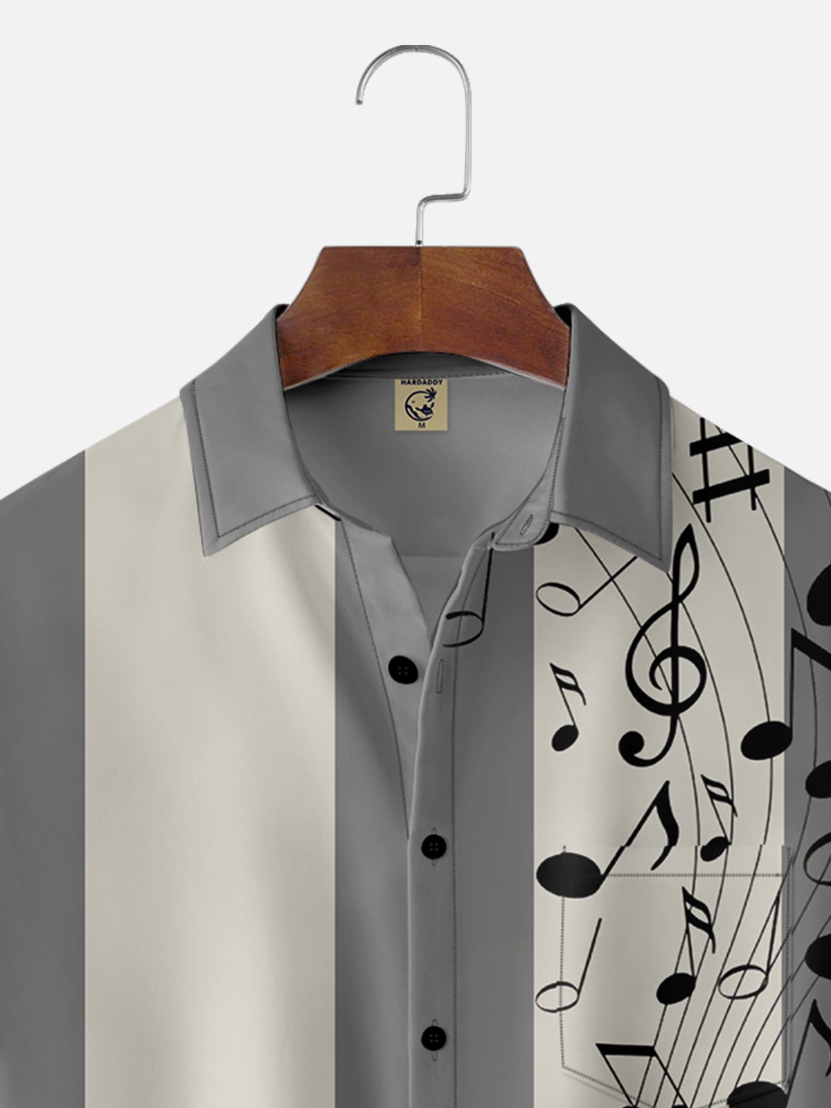 Casual Music Shirt Collar Men-Shirts