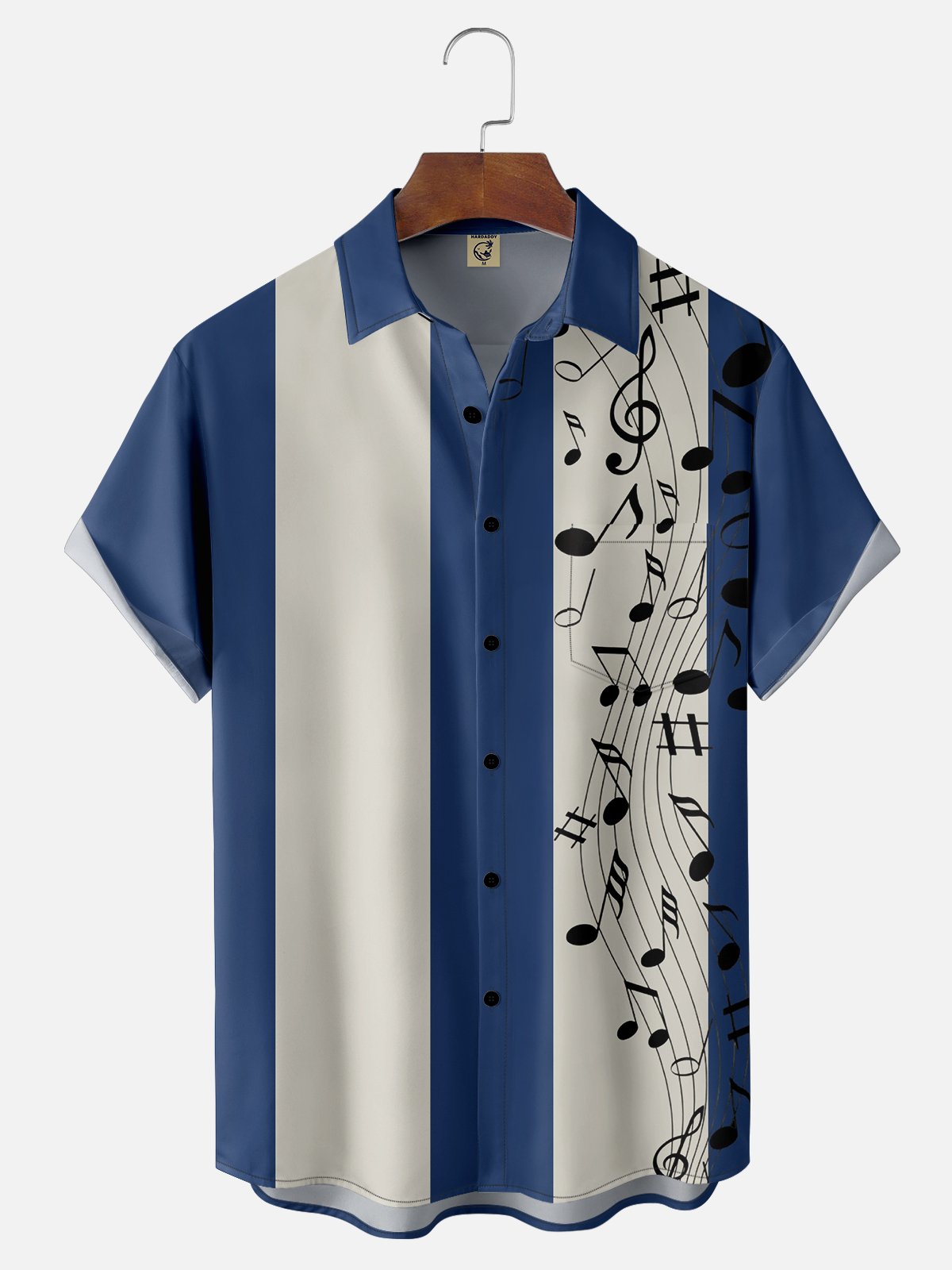 Casual Music Shirt Collar Men-Shirts