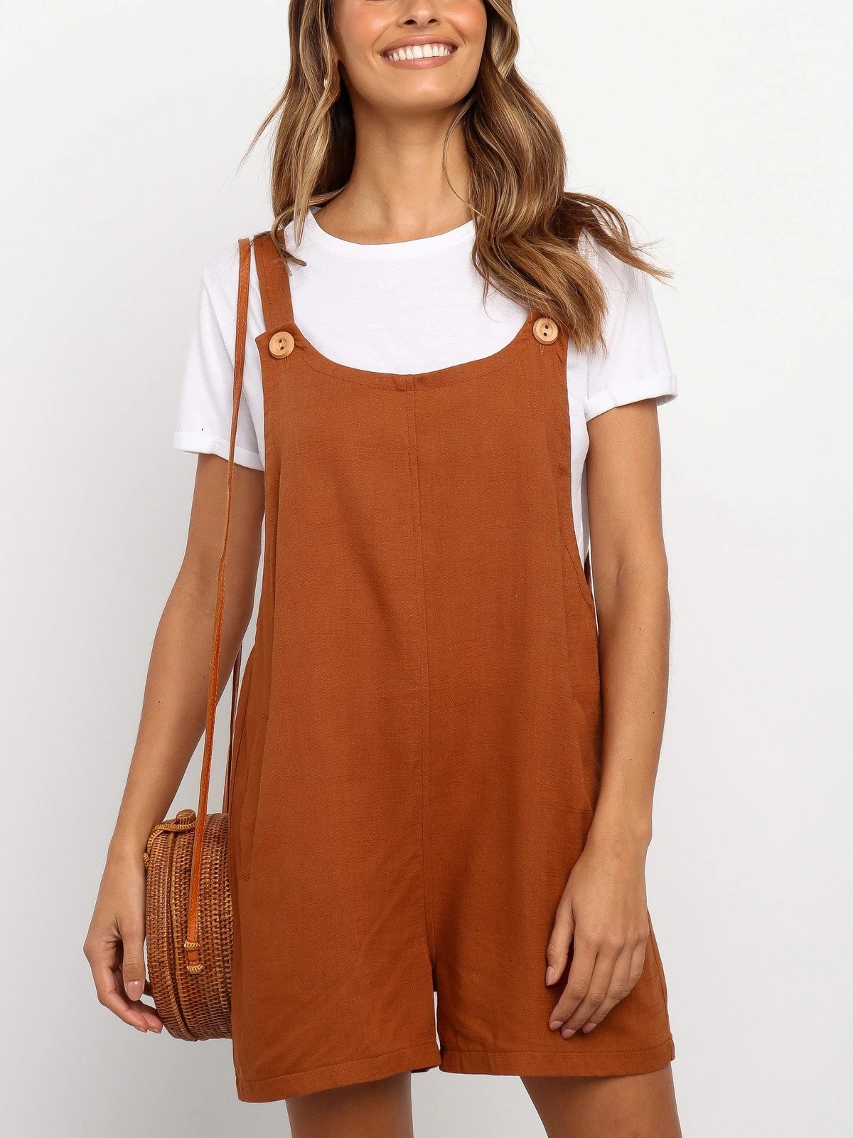 Casual Pockets Jumpsuits&rompers