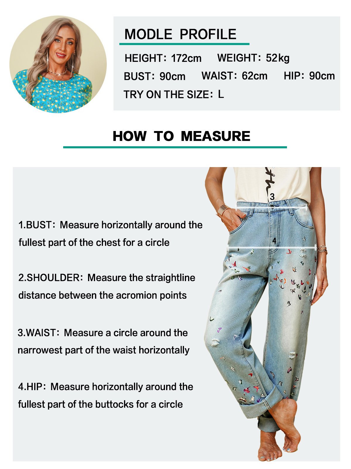 Butterfly Denim&jeans