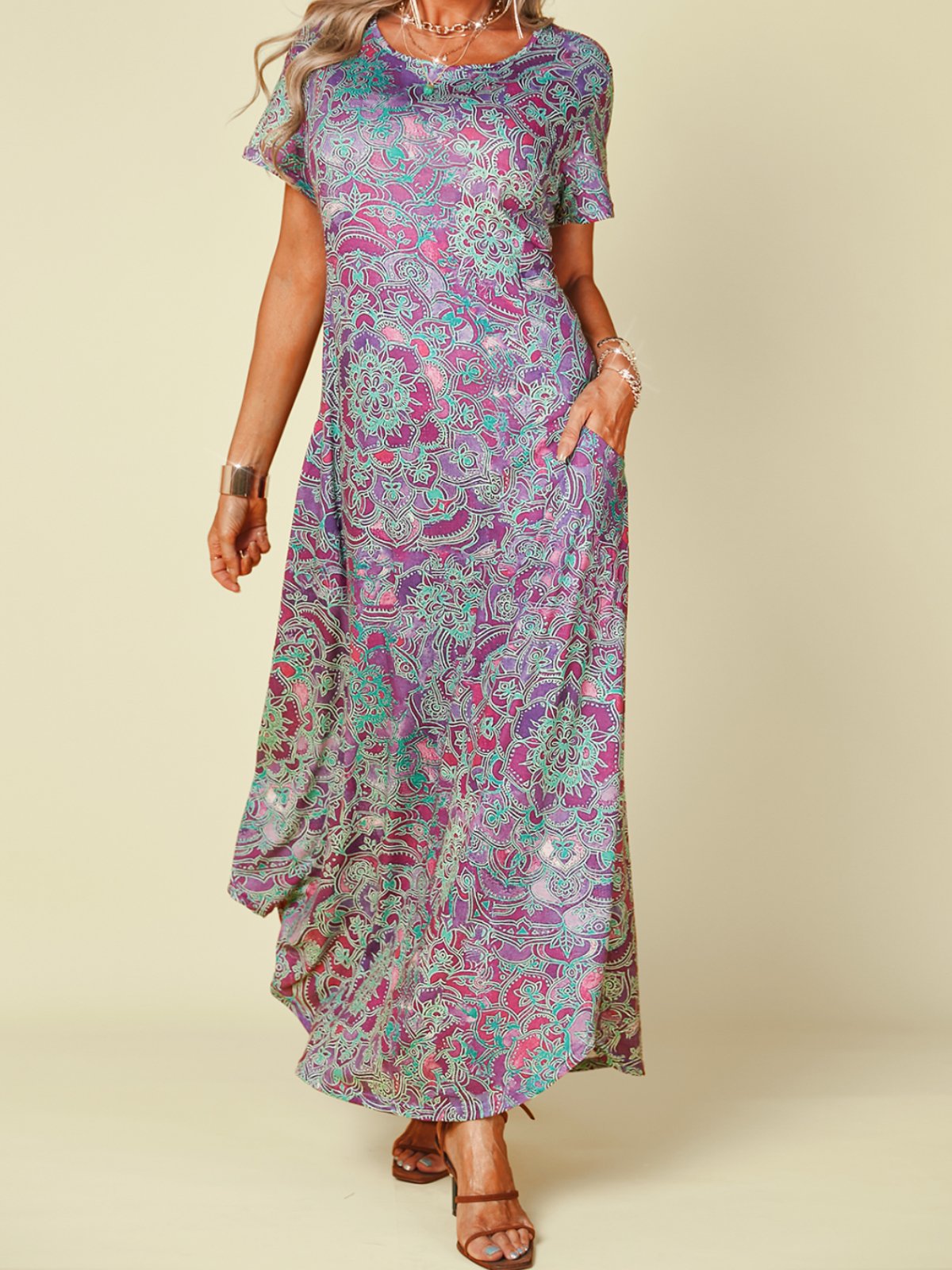 Vintage Paisley Loosen Maxi
