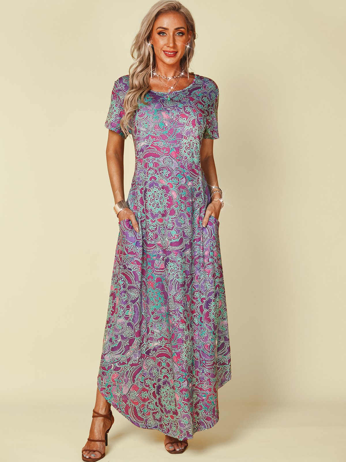 Vintage Paisley Loosen Maxi