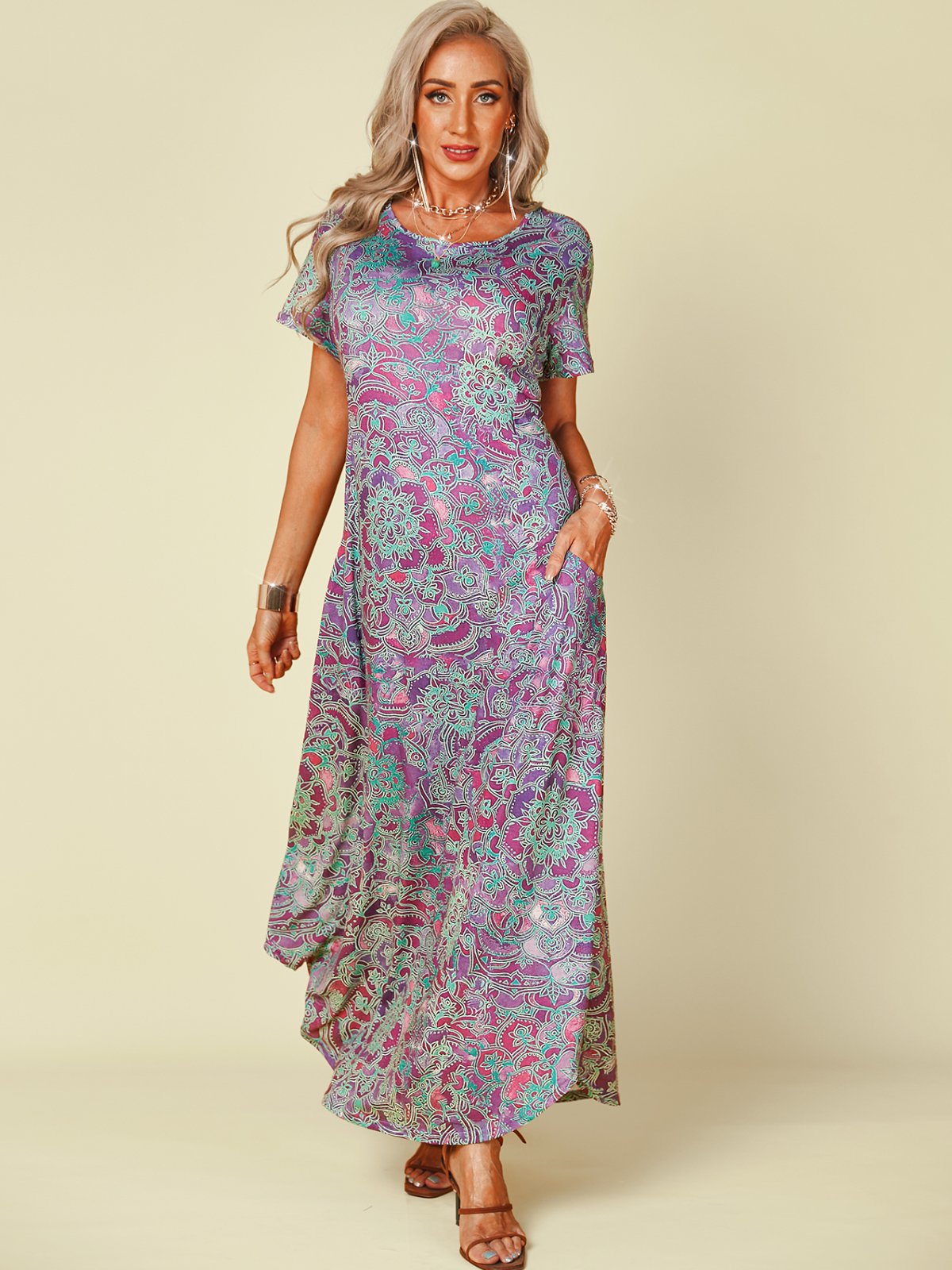 Vintage Paisley Loosen Maxi