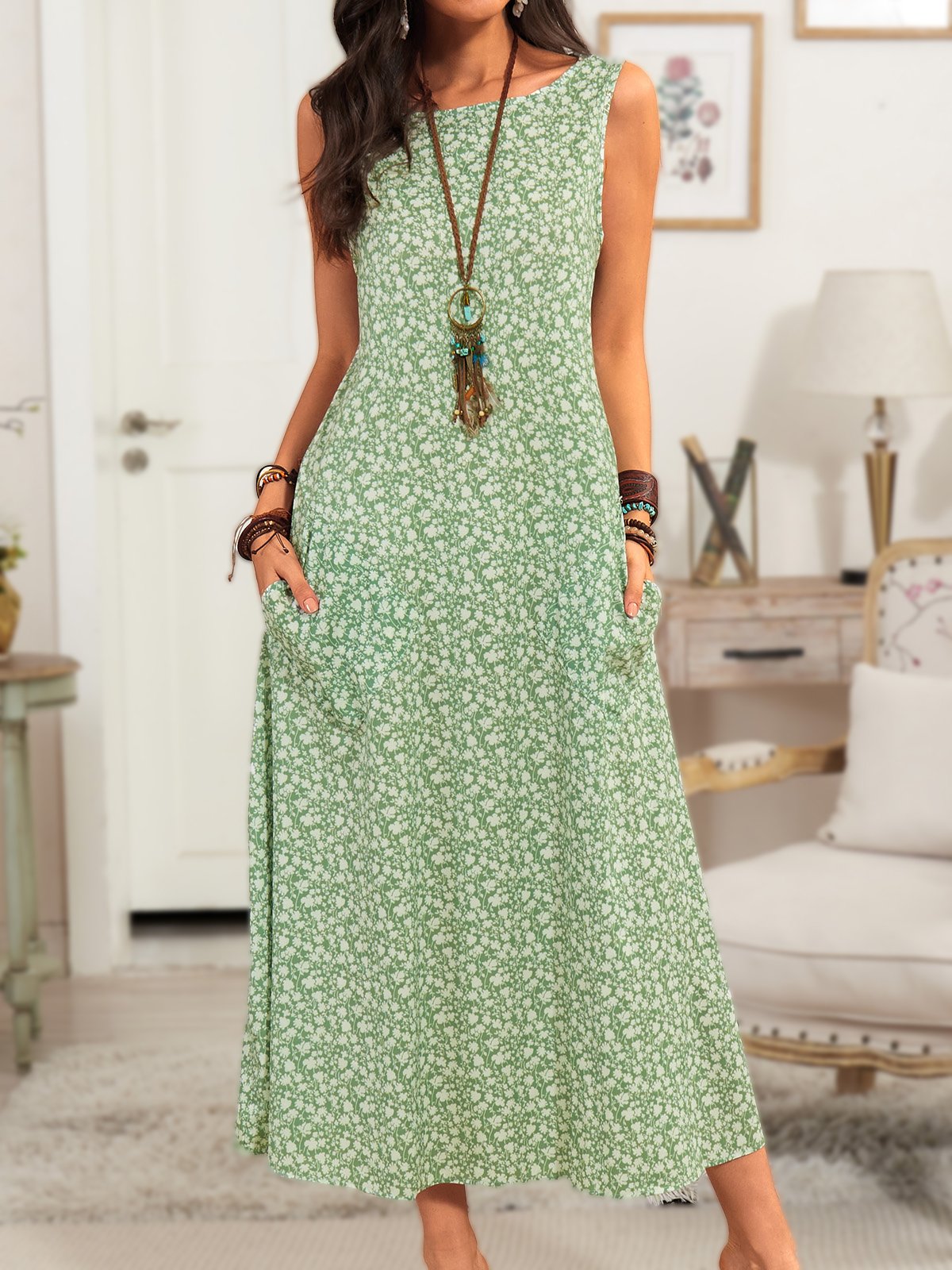 Boat Neck Midi