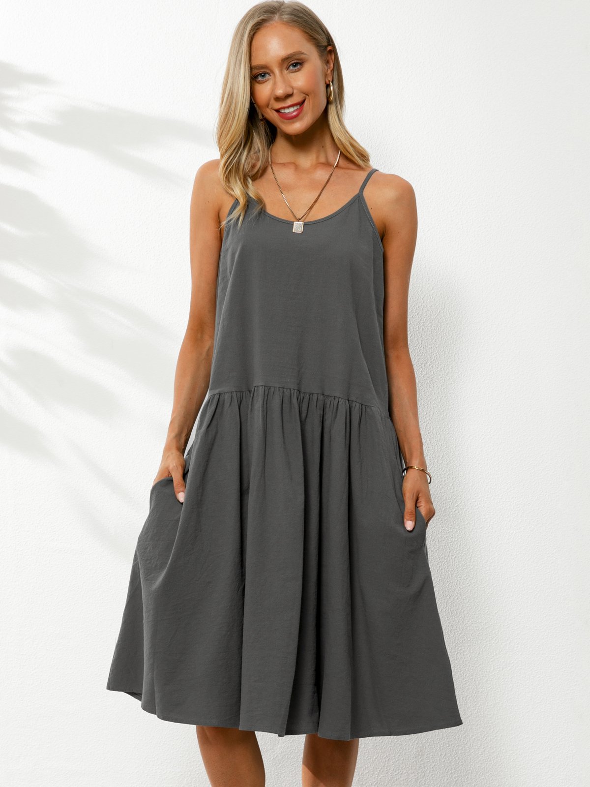 Boho U-Neck Loosen Shorts