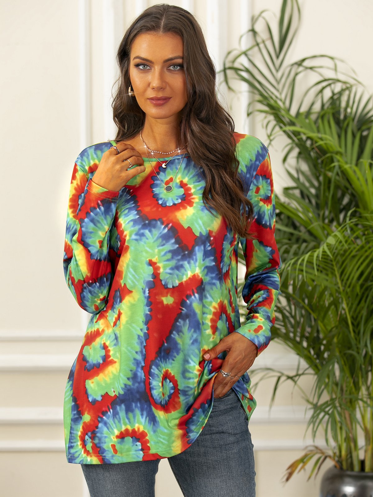 Vintage Round Neck Top