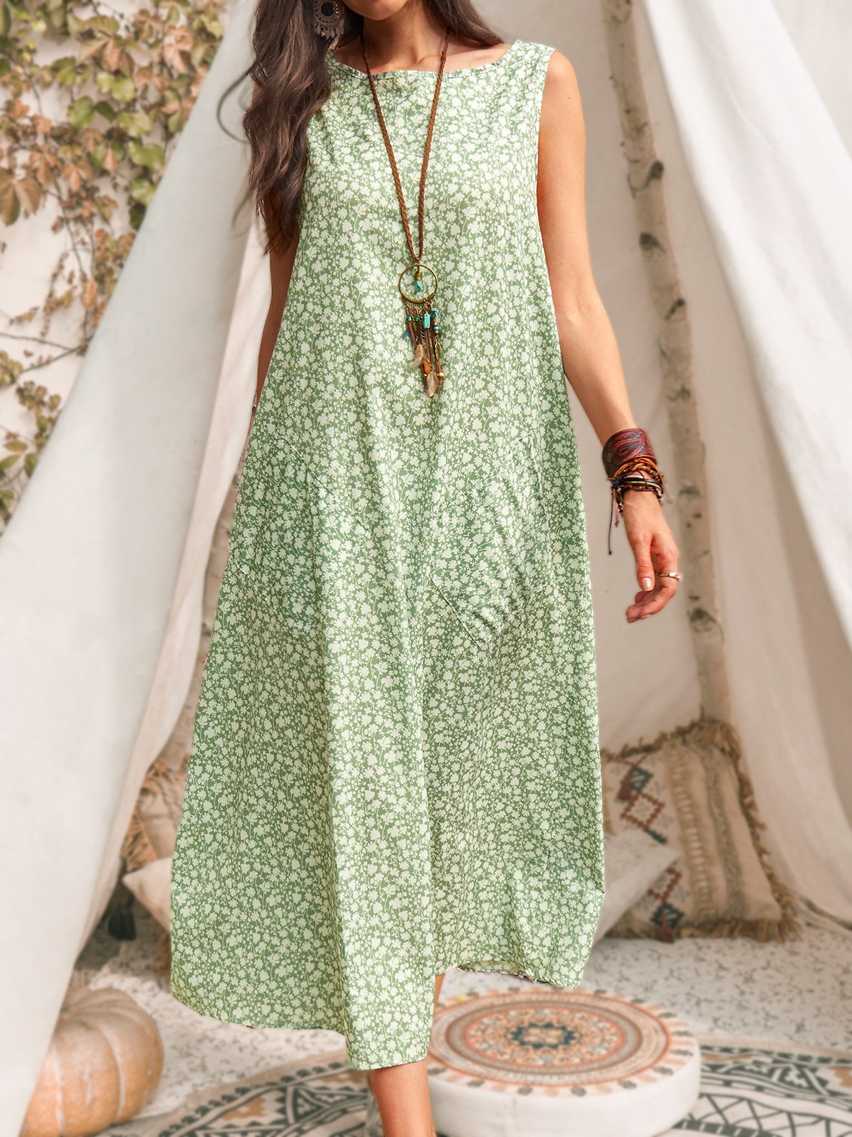 Boat Neck Midi