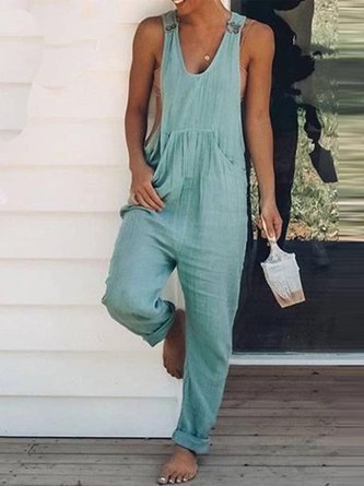Casual V Neck Jumpsuits&rompers