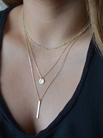 Boho Chain Layer Tower Necklace