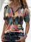Geometric Short Sleeve Shirts & Tops