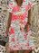 Fashion floral print casual suspender dress