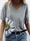 DAISY Short Sleeve Cotton-Blend Sweatshirt