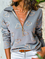 Plus size Casual Long Sleeve Shirts & Tops