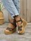 Pu Leather Wedge Heel Sandals