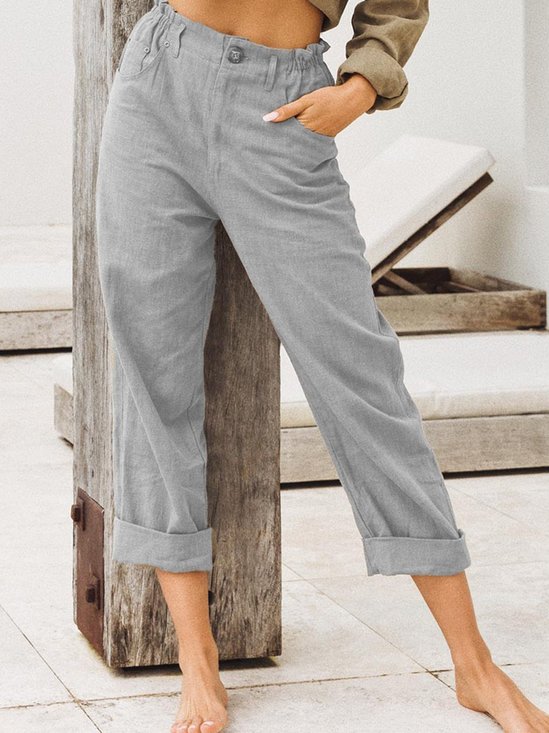 Loosen Cotton Pants