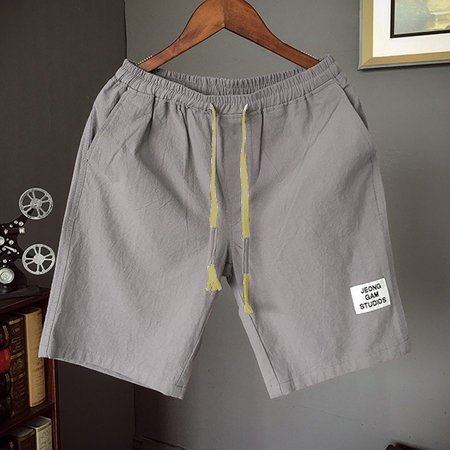 Solid Work Pockets Men-Shorts