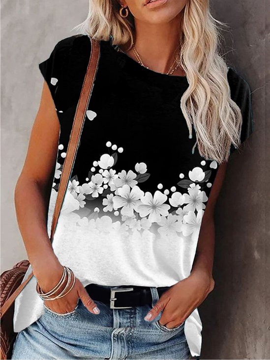 Round Neck Casual T-shirt
