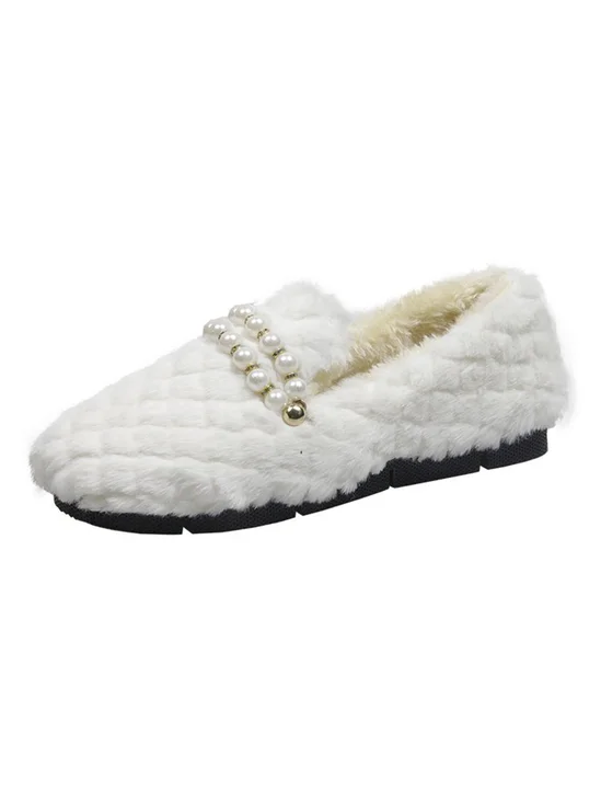 Faux Fur Flats/loafers
