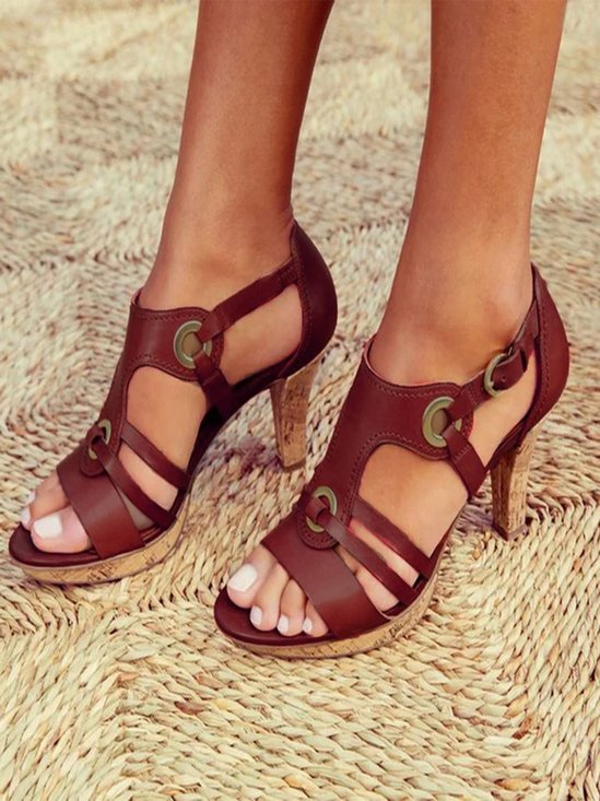 Pu Leather Sandals