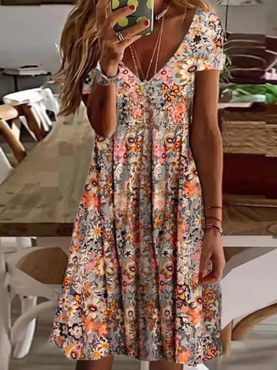 Casual V Neck Shorts