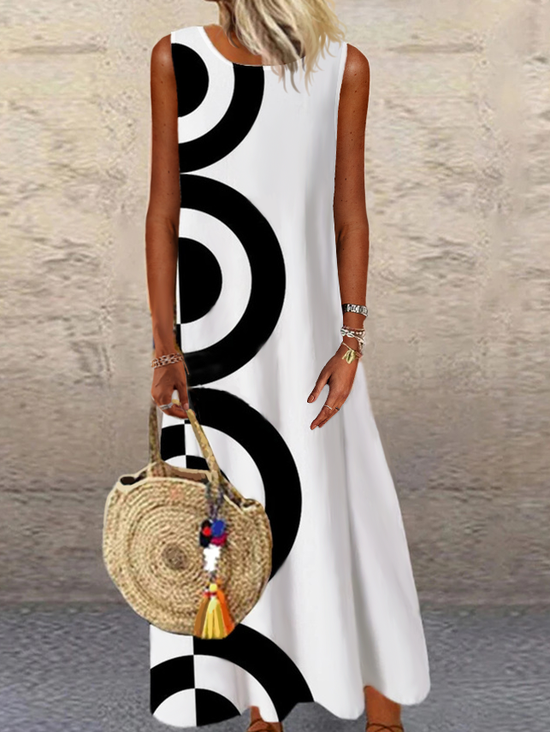 Loosen Color Block Maxi