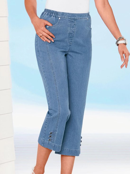 Regular Fit Plain Denim&jeans