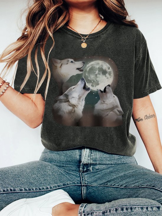 Three Wolves Vintage Distressed Shirt