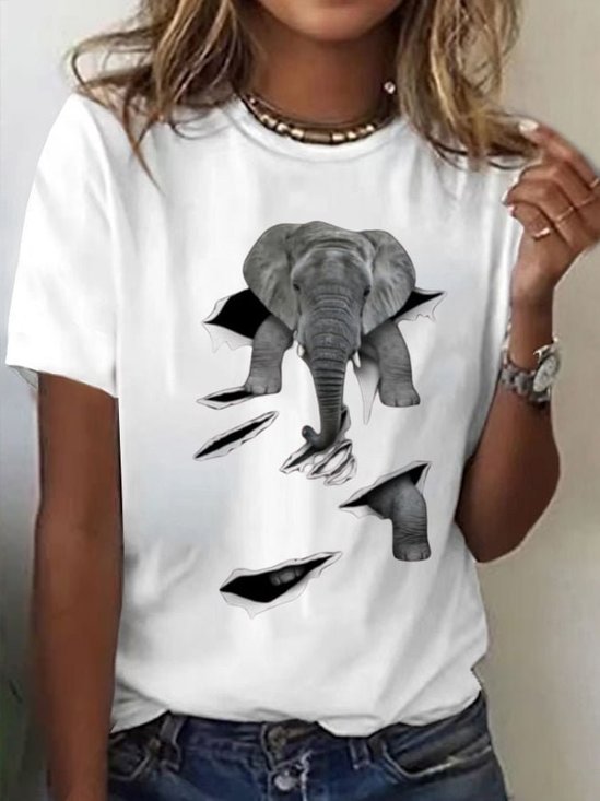 Women's Elephant 3D Classic T-Shirt