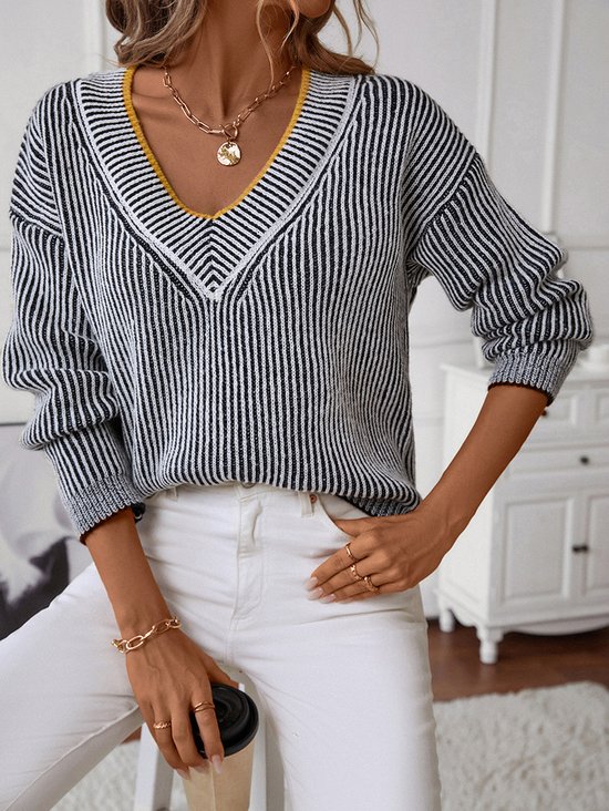 Casual Yarn/Wool Yarn Sweater