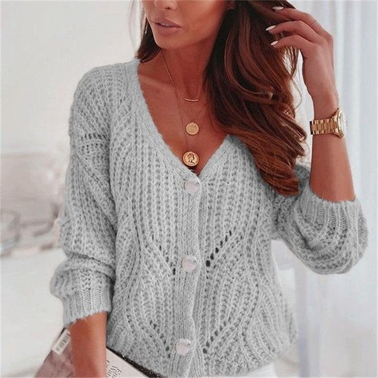 Plain Casual Wool/Knitting Others Cardigan