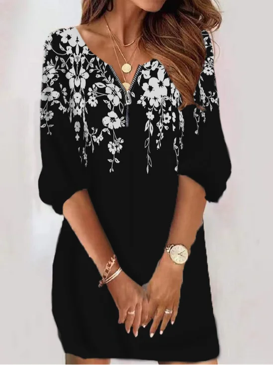 Regular Fit Buckle Casual Dress With No