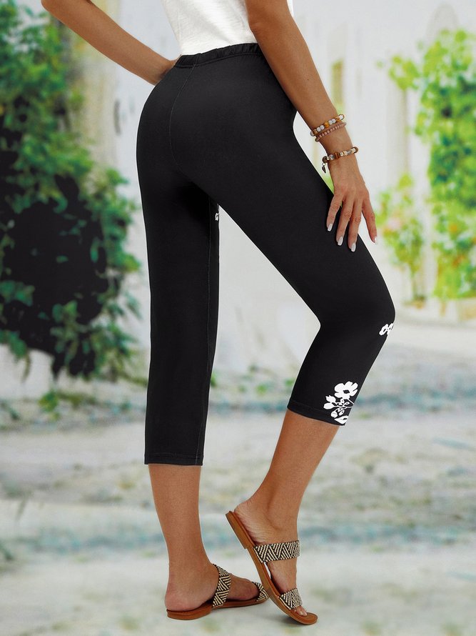 Jersey Tight Floral Leggings