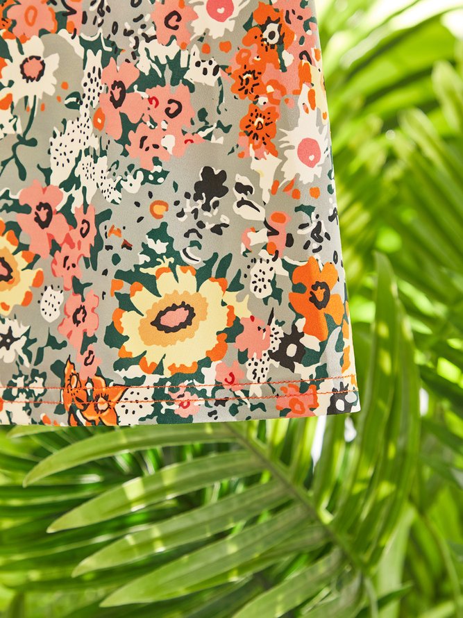 V Neck Casual T-shirt