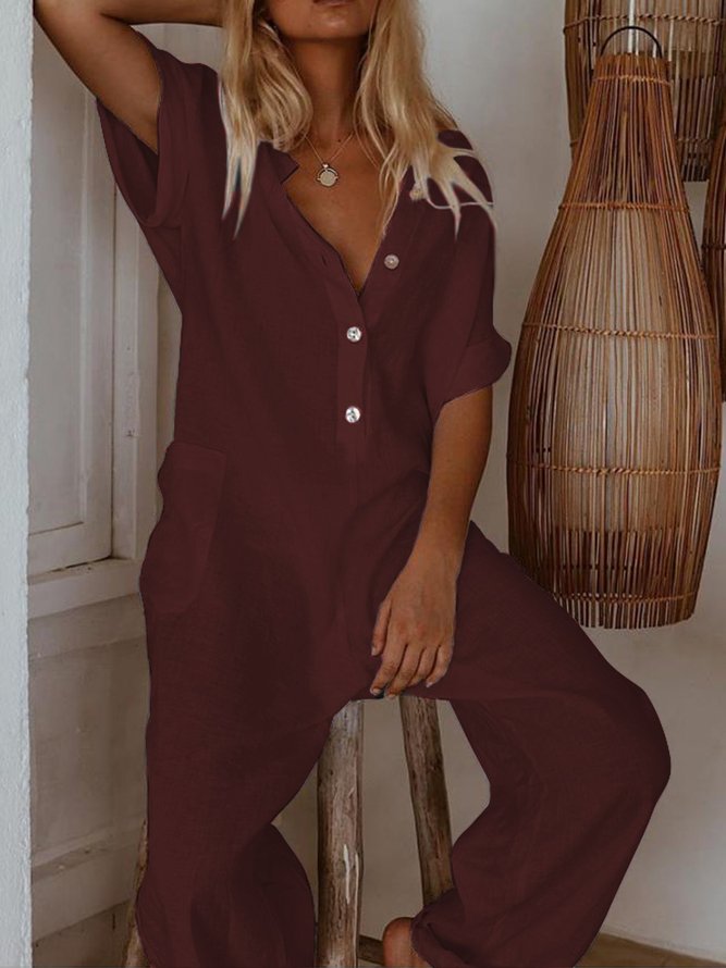 Casual Cotton Jumpsuits&rompers