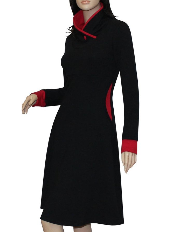 Stand Collar Casual Loosen Long Sleeve