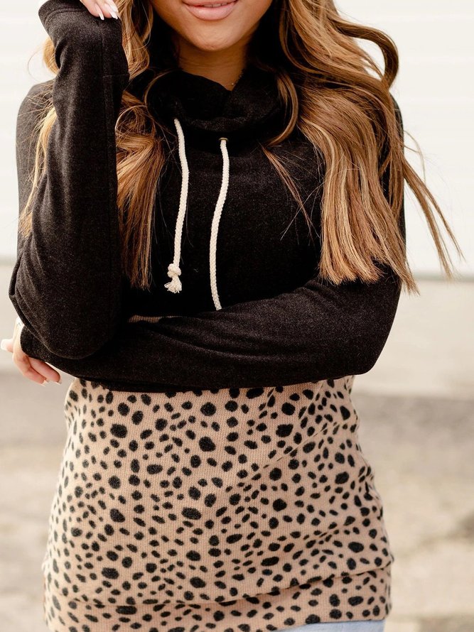 Hooded Leopard Hoodies & Sweatshirt