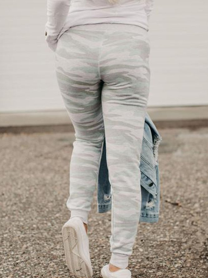 White Jersey Pants
