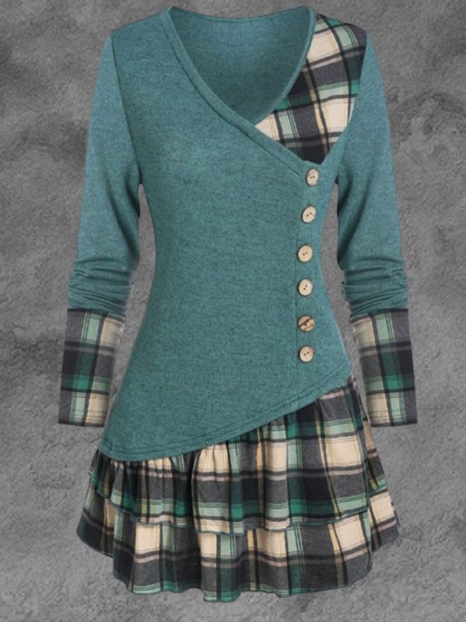 Casual Loosen V Neck Auto-Clearance