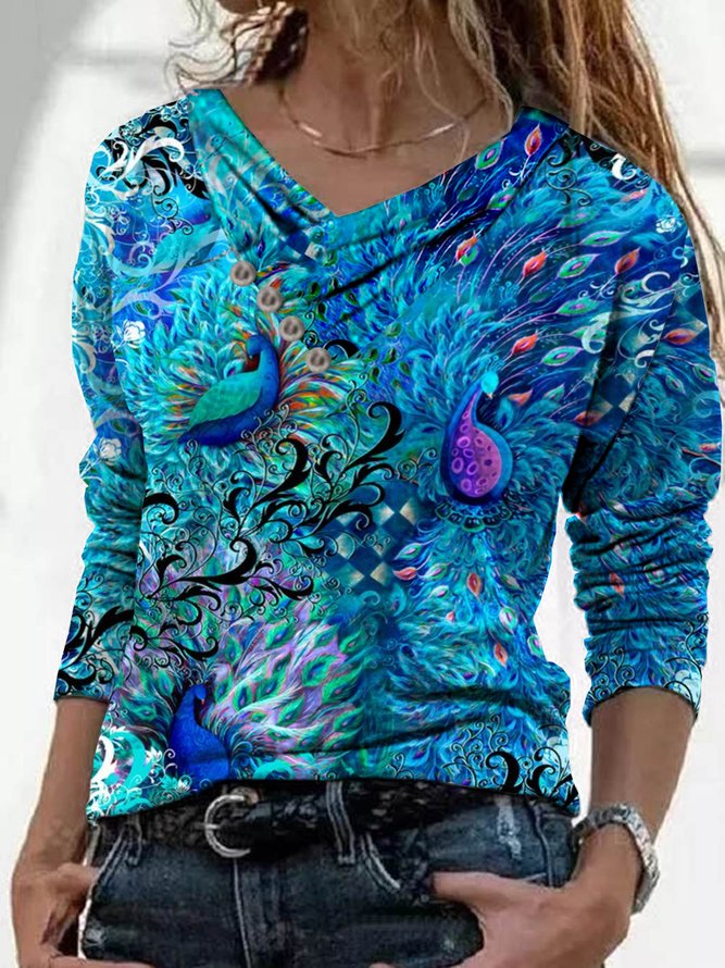 Animal Cotton Blends Regular Fit Top