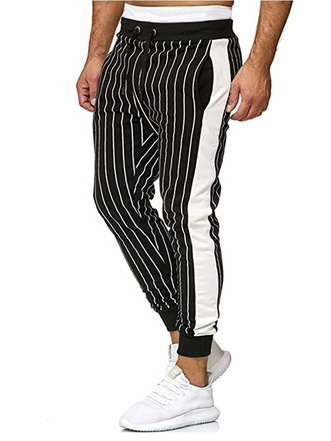 Cotton Blends Sporty Men-Pants