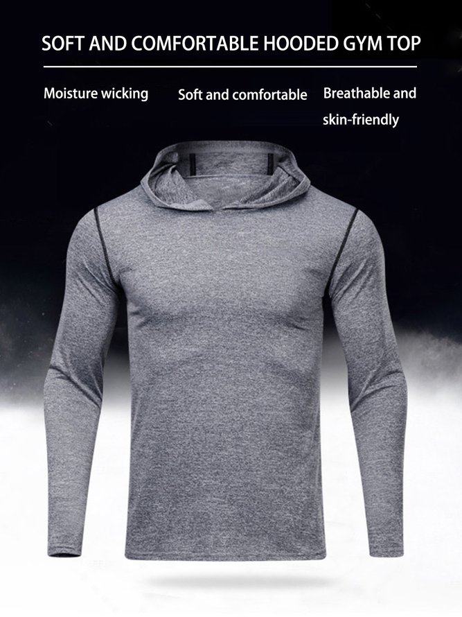 Hooded Sporty Men-T-Shirts