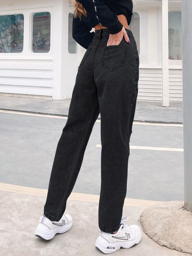 Fit Plain Simple Denim&jeans