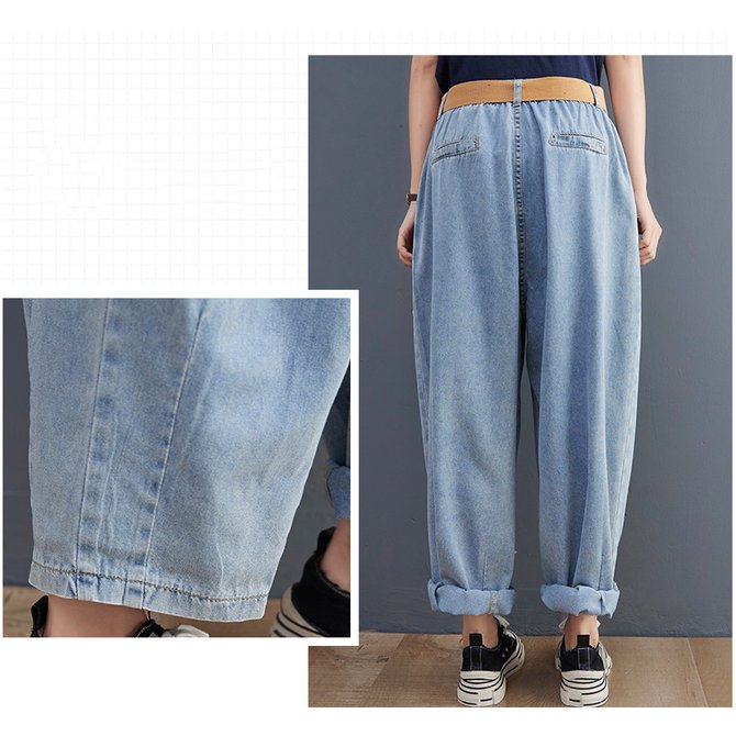 Solid Casual Denim&jeans