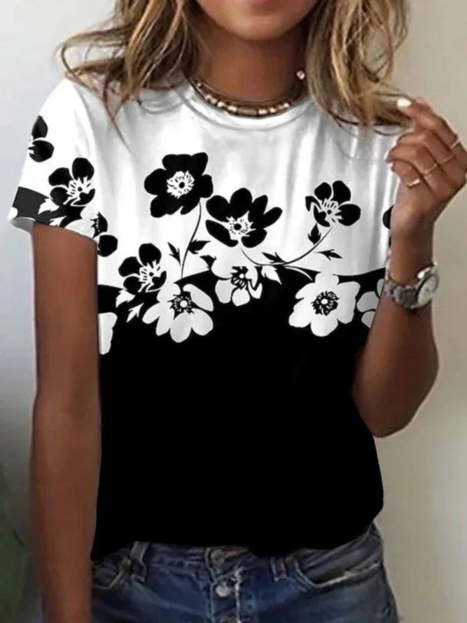 Floral Casual T-shirt